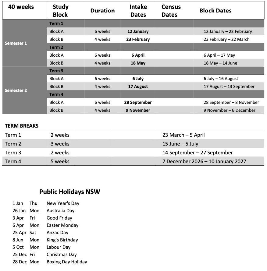 Calendar Dates New Rhodes International College